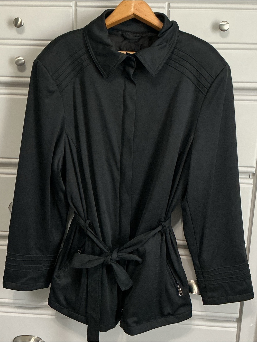 Braetan Full Zip snap Belted Jacket 1X